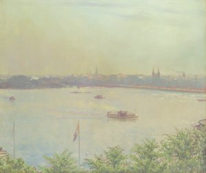Vista del Lago Alster Interior, 1894